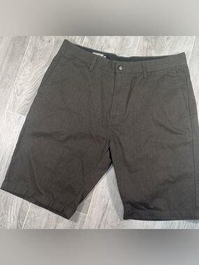 Volcom Frickin Modern Stretch Chino Shorts 36 Gray Skate